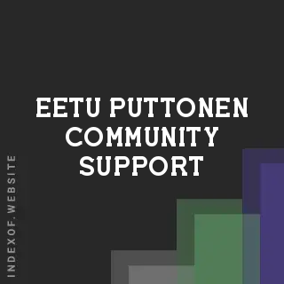 Eetu Puttonen Community Support | Indexof