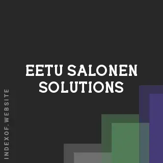 Eetu Salonen Solutions | Indexof