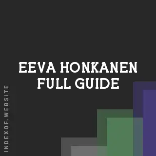Eeva Honkanen Full Guide | Indexof