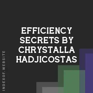 Efficiency Secrets by Chrystalla Hadjicostas | Indexof