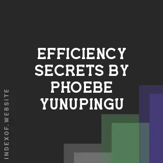 Efficiency Secrets by Phoebe Yunupingu | Indexof