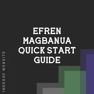 Efren Magbanua Quick Start Guide | Indexof
