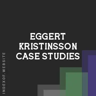 Eggert Kristinsson Case Studies | Indexof
