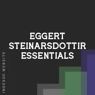 Eggert Steinarsdottir Essentials | Indexof