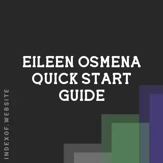 Eileen Osmena Quick Start Guide | Indexof