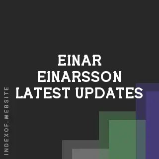 Einar Einarsson Latest Updates | Indexof