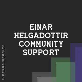 Einar Helgadottir Community Support | Indexof