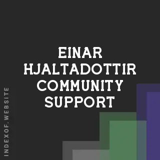 Einar Hjaltadottir Community Support | Indexof