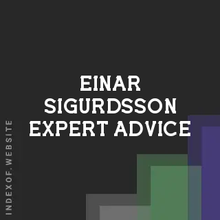 Einar Sigurdsson Expert Advice | Indexof