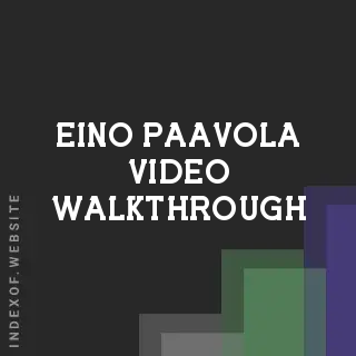 Eino Paavola Video Walkthrough | Indexof