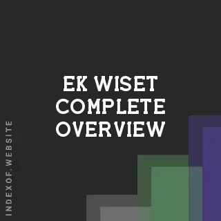 Ek Wiset Complete Overview | Indexof
