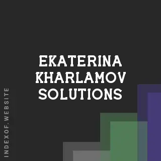 Ekaterina Kharlamov Solutions | Indexof