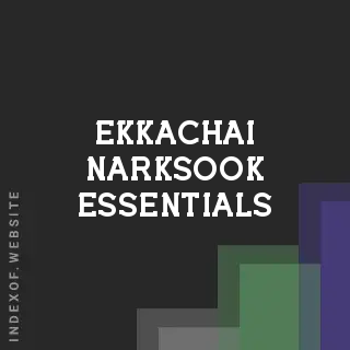 Ekkachai Narksook Essentials | Indexof