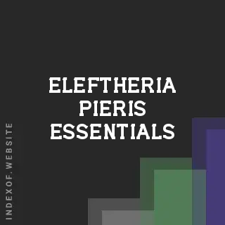 Eleftheria Pieris Essentials | Indexof