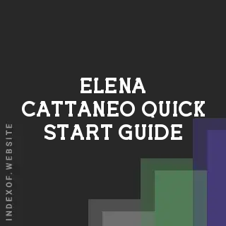 Elena Cattaneo Quick Start Guide | Indexof