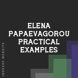 Elena Papaevagorou Practical Examples | Indexof