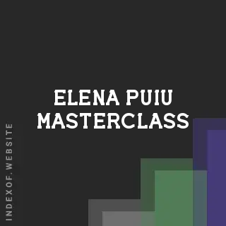 Elena Puiu Masterclass | Indexof