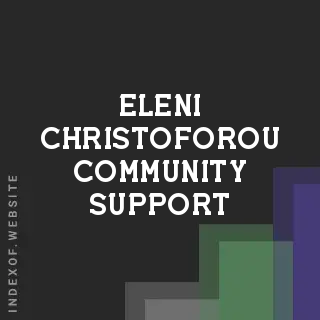 Eleni Christoforou Community Support | Indexof
