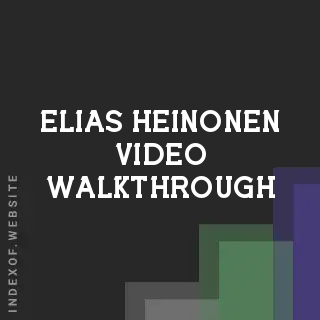 Elias Heinonen Video Walkthrough | Indexof