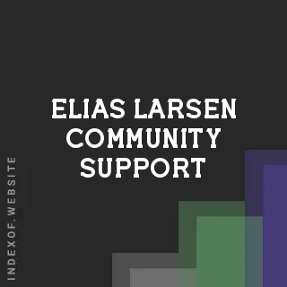 Elias Larsen Community Support | Indexof