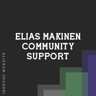 Elias Makinen Community Support | Indexof