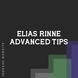 Elias Rinne Advanced Tips | Indexof