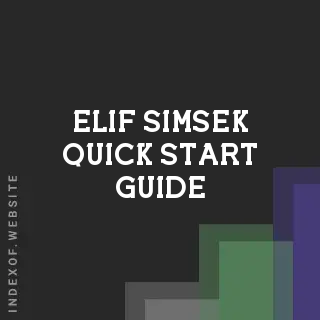 Elif Simsek Quick Start Guide | Indexof