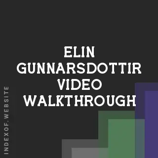 Elin Gunnarsdottir Video Walkthrough | Indexof