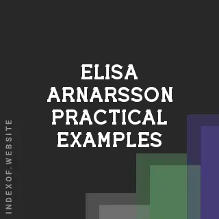 Elisa Arnarsson Practical Examples | Indexof