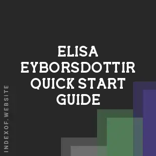 Elisa Eyborsdottir Quick Start Guide | Indexof