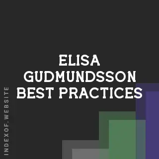 Elisa Gudmundsson Best Practices | Indexof