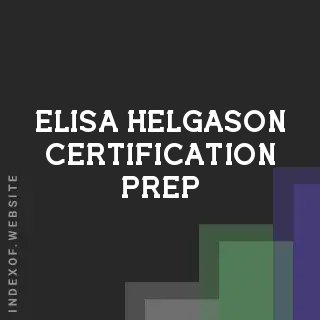 Elisa Helgason Certification Prep | Indexof