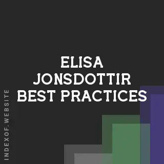 Elisa Jonsdottir Best Practices | Indexof