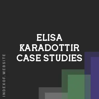 Elisa Karadottir Case Studies | Indexof