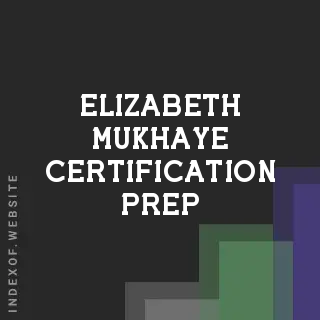 Elizabeth Mukhaye Certification Prep | Indexof