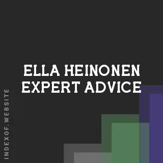 Ella Heinonen Expert Advice | Indexof