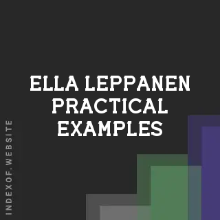 Ella Leppanen Practical Examples | Indexof