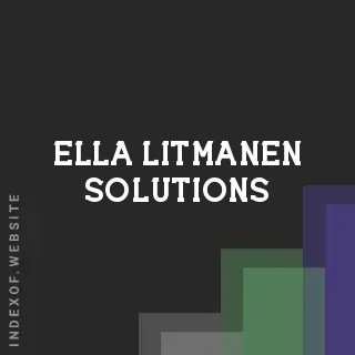 Ella Litmanen Solutions | Indexof