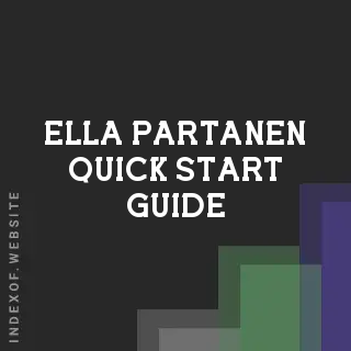 Ella Partanen Quick Start Guide | Indexof