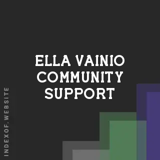 Ella Vainio Community Support | Indexof