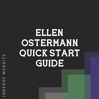 Ellen Ostermann Quick Start Guide | Indexof