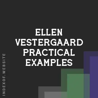 Ellen Vestergaard Practical Examples | Indexof
