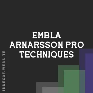 Embla Arnarsson Pro Techniques | Indexof