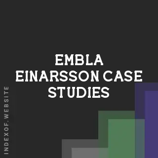 Embla Einarsson Case Studies | Indexof