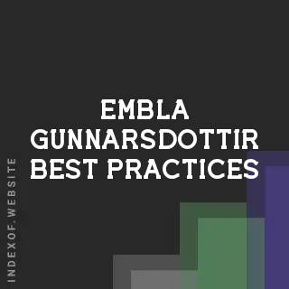 Embla Gunnarsdottir Best Practices | Indexof
