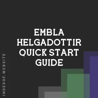 Embla Helgadottir Quick Start Guide | Indexof