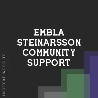 Embla Steinarsson Community Support | Indexof