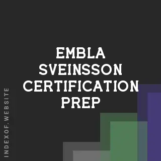 Embla Sveinsson Certification Prep | Indexof