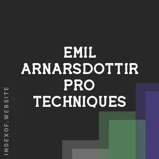 Emil Arnarsdottir Pro Techniques | Indexof