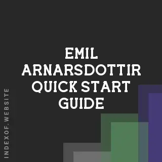 Emil Arnarsdottir Quick Start Guide | Indexof